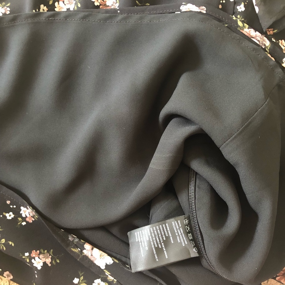 Bardot black floral one shoulder top size 12 - Picture 8 of 13